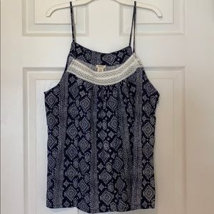 NWT Lucky Brand halter top in Aztec print